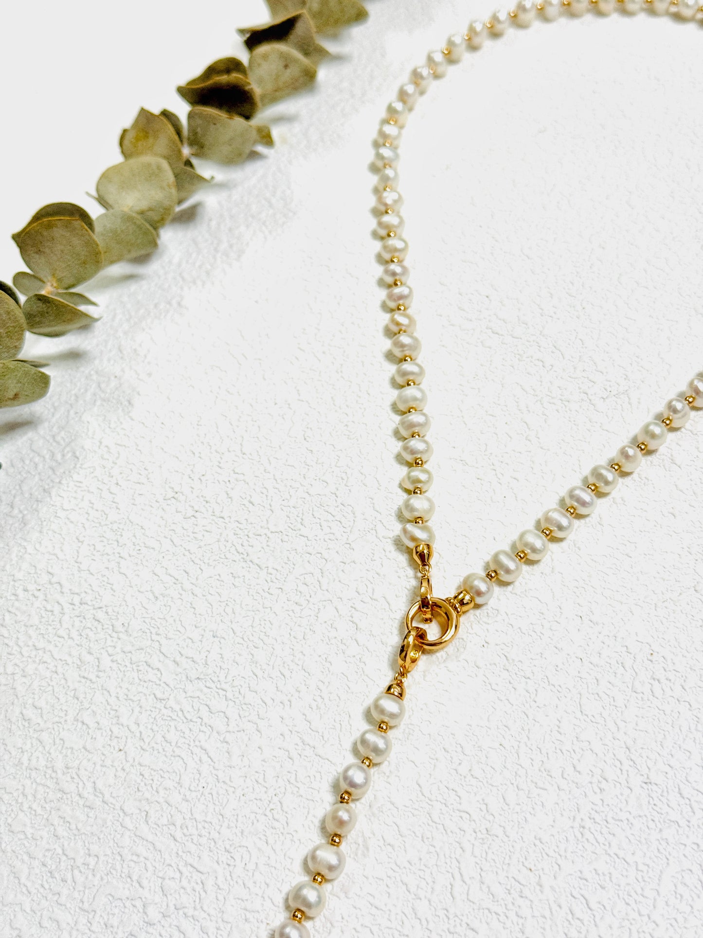 Balance Pearl Necklace · Adjustable Y-Shape
