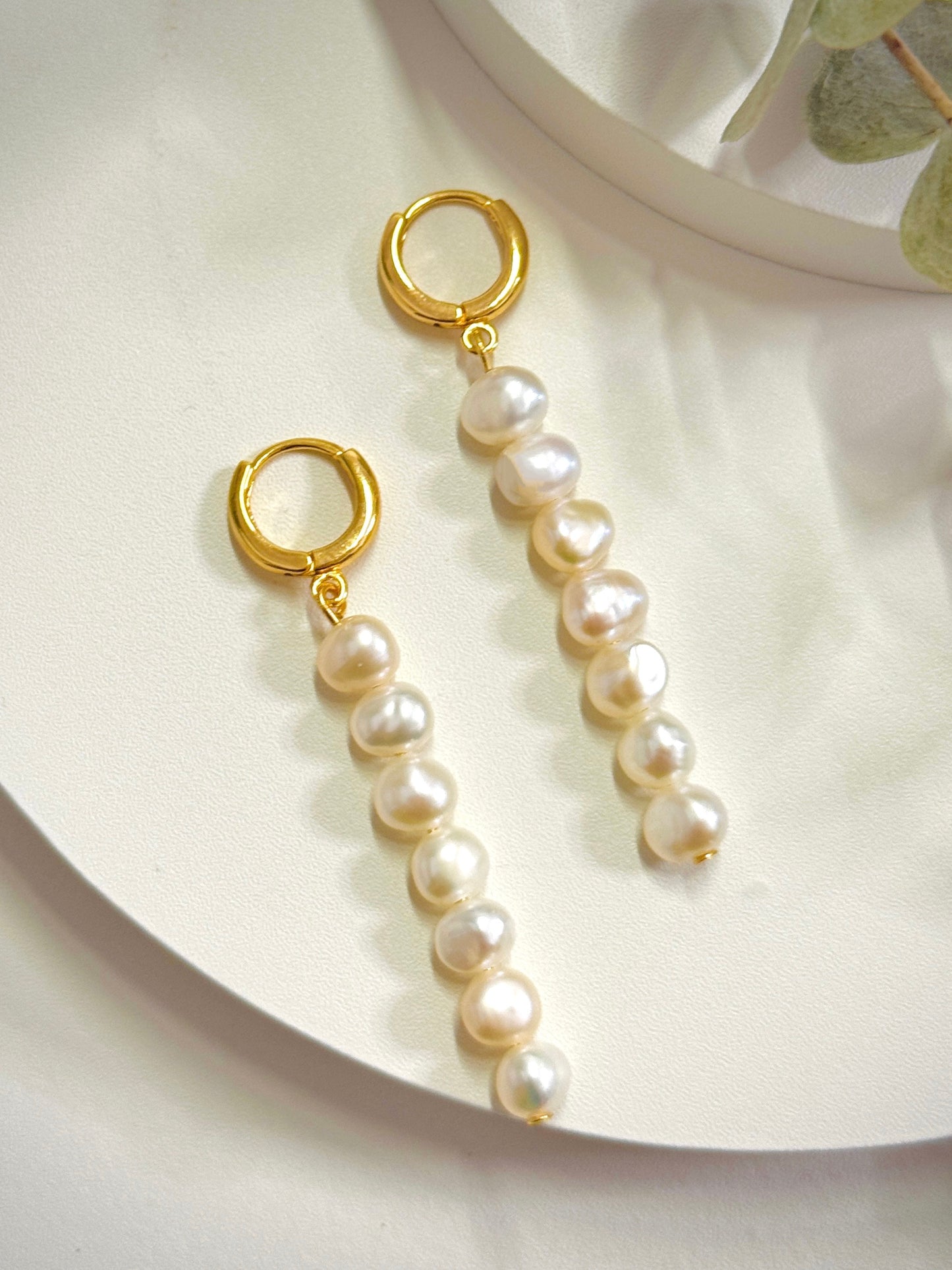 Cascade Pearl Drop Earrings