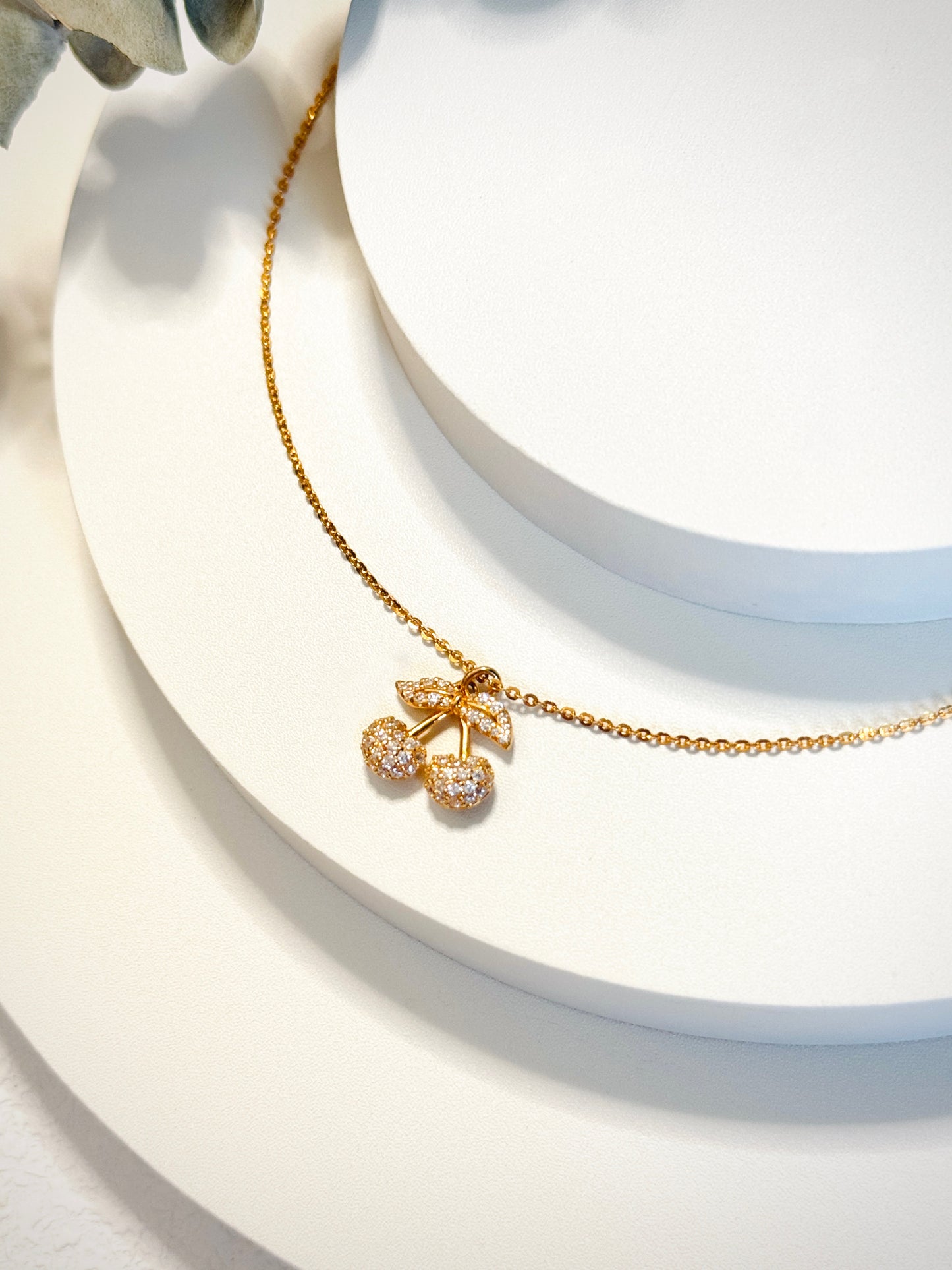 Cherry Sparkle Necklace
