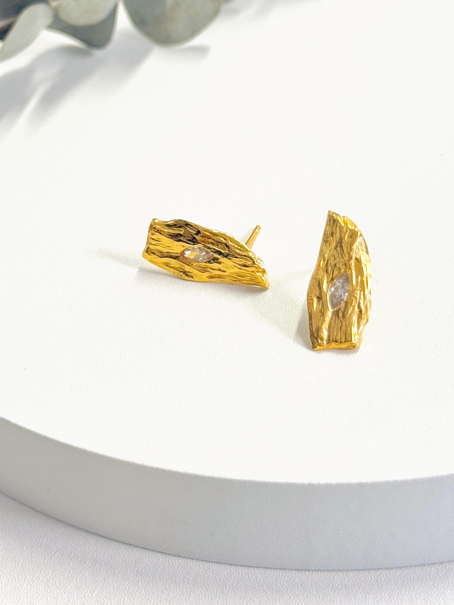 Golden Bark Studs