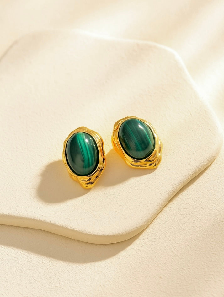 Molten Peacock Studs