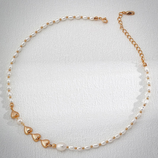 Heartline Pearl Necklace