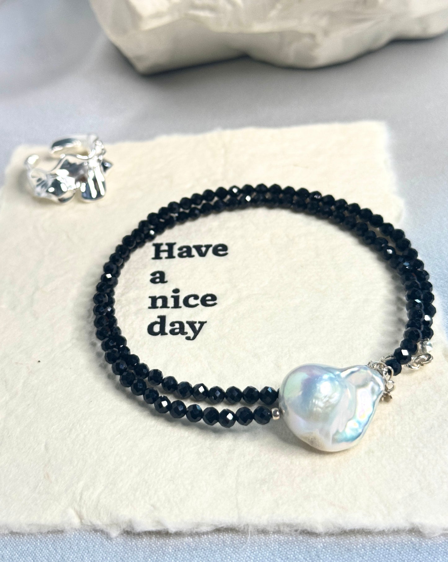 Midnight Pearl necklace