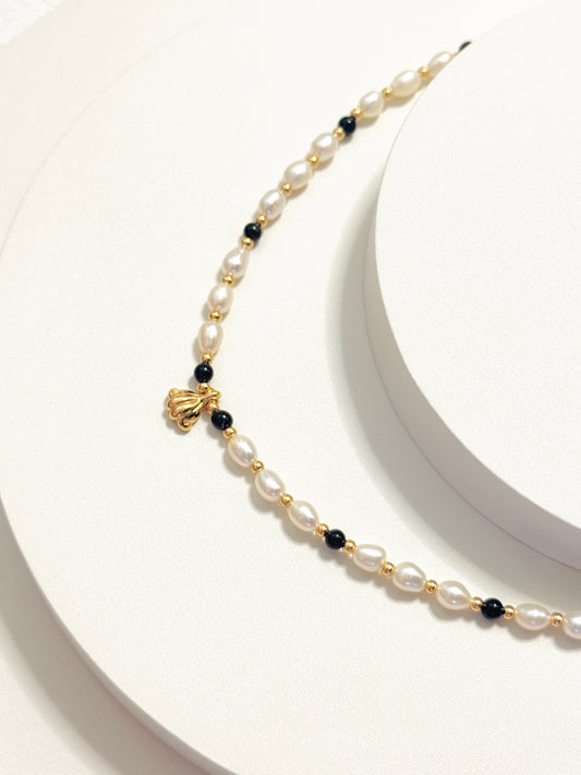 Midnight Pearl Necklace