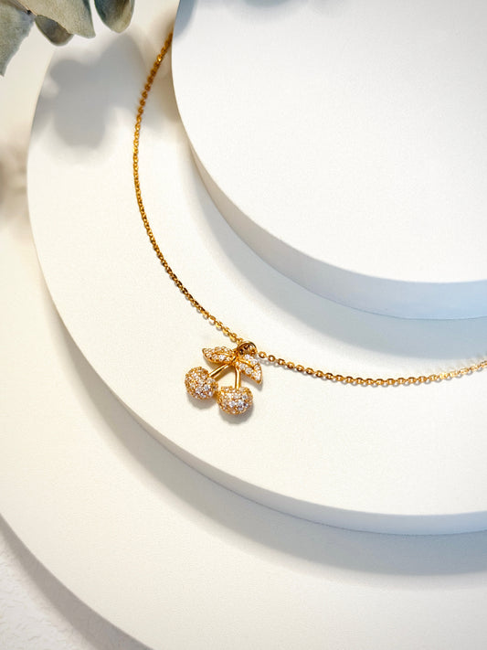 Cherry Sparkle Necklace